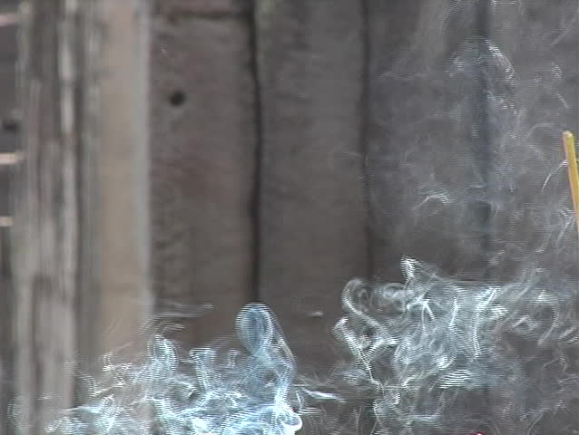 Closeup of smoke wisps