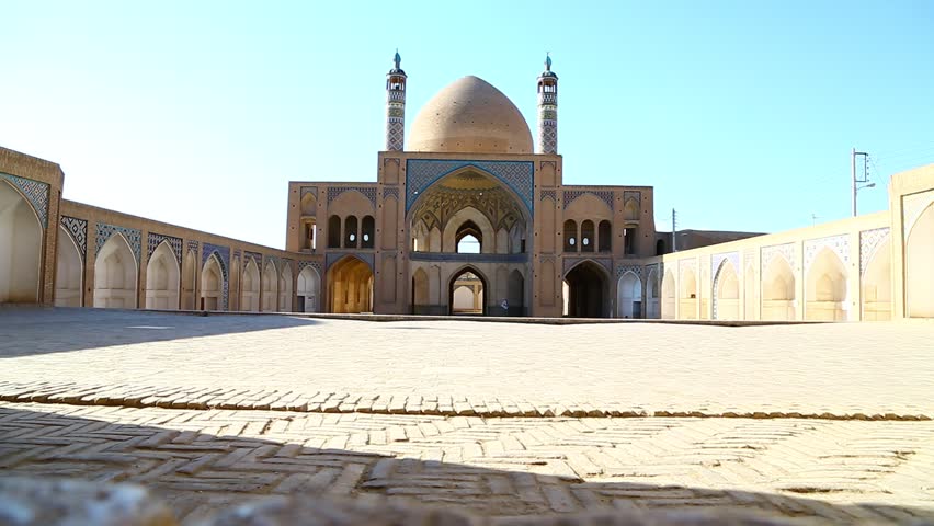 Wonderful Courtyard Of The Sultan Qaboos Grand… - Royalty Free Video