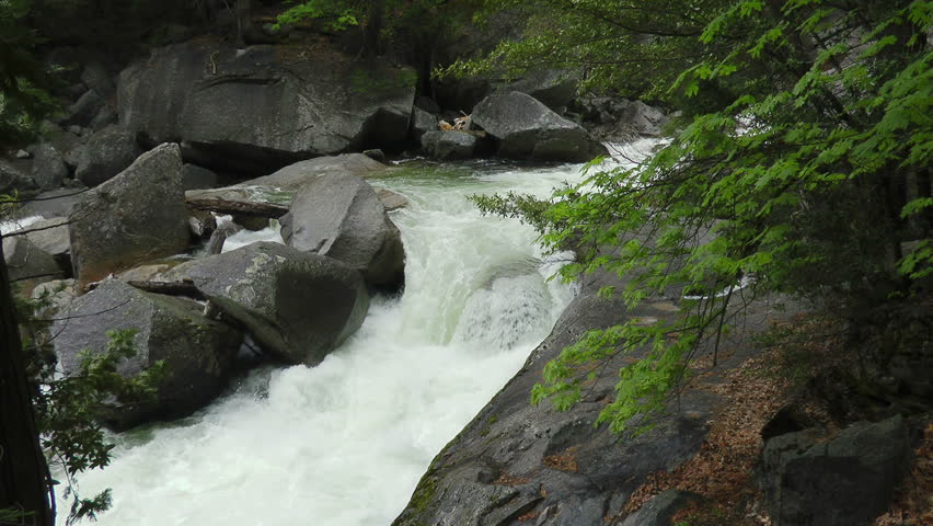 spring flow merced river yosemite national Stock Footage Video (100% ...