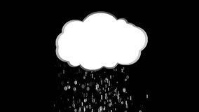 information cloud. A rain of binary symbols - Powered by Shutterstock - Get 15% off with code: PIKWIZARD15