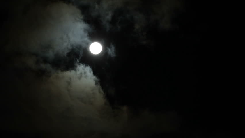 Clouds moving over moon, a Nature Video by Kaido Karner