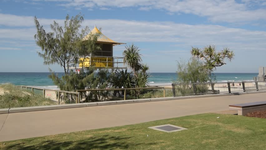 Life guard station at Surfers Paradise Australia