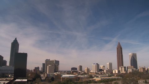 Atlanta Skyline and Contrails