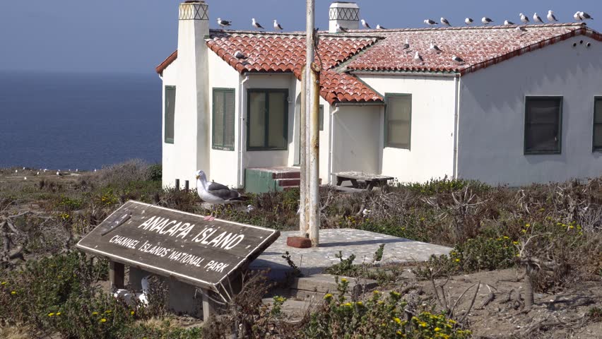 Anacapa island in Channel islands national park, California.