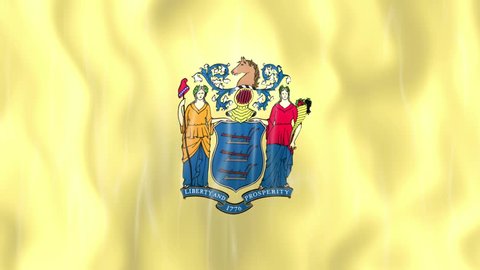 New Jersey State Flag Animation
Ultra HD, 3840x2160 Pixels, Realistic Flag Animation, 
High Quality Quicktime animation Movie works with all Editing Programs, 
20 Seconds Duration 
