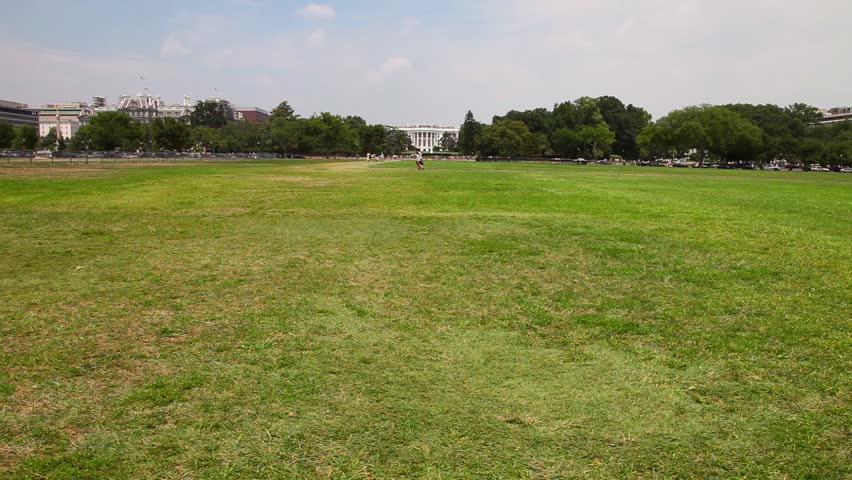 White House from the back in Washington D.C., USA