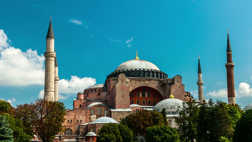 Istanbul. Hagia Sophia. Camera zoom in