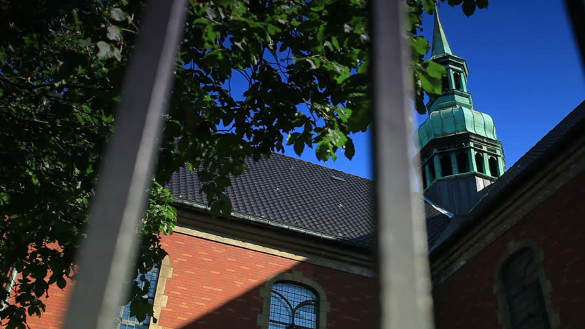 Exterior view of Church in Copenhagen, Denmark.