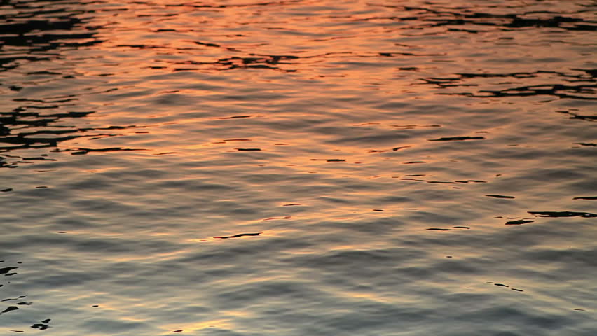Shot of Sunset reflection in the water in Copenhagen, Denmark.