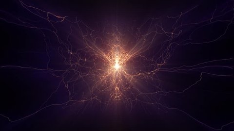 Lightning electrical arcs sci fi power reactor orb future voltage tech glow 4k