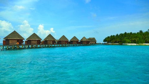 Beautiful Tropical Beach Sea Maldives Island Stock Footage Video (100% ...