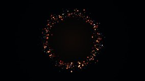 particle ring 4k holiday animation 