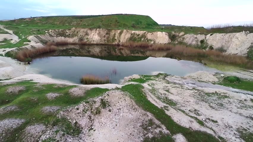 Isolated place with a lake inside