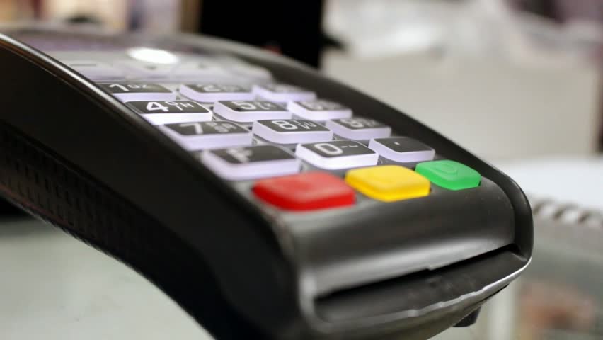 cashless payment device Royalty-Free Stock Footage #17048515
