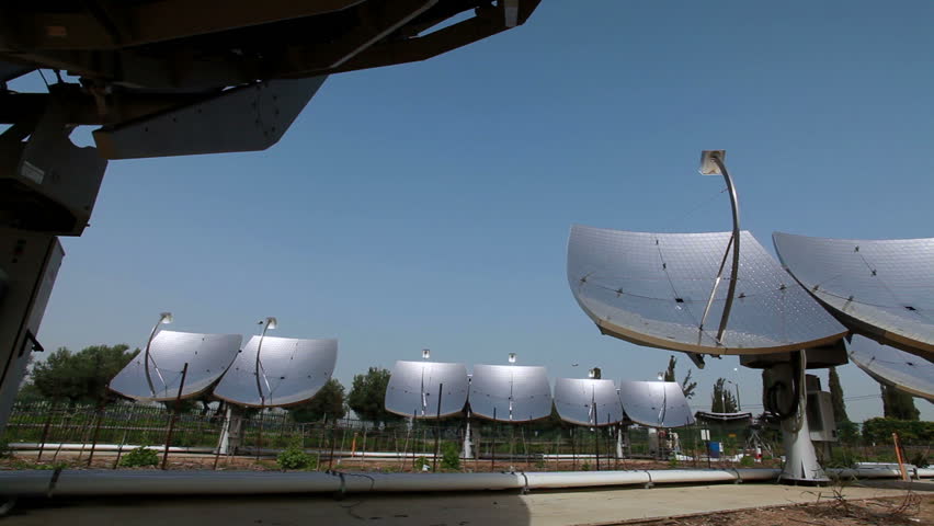 Slider move left to right and up, of nine of the solar panels at the Zenith
