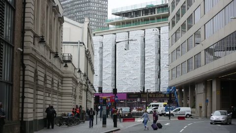 Scaffolding in London, England