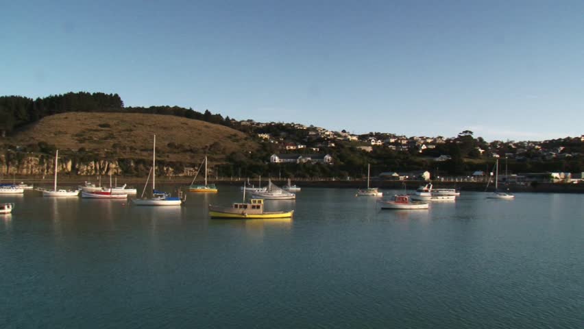 Oamaru harbour, renowned for its Blue Penguin colonies in the South Island of