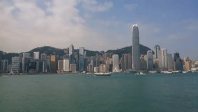 Time-lapse video of Hong Kong Victoria Harbor