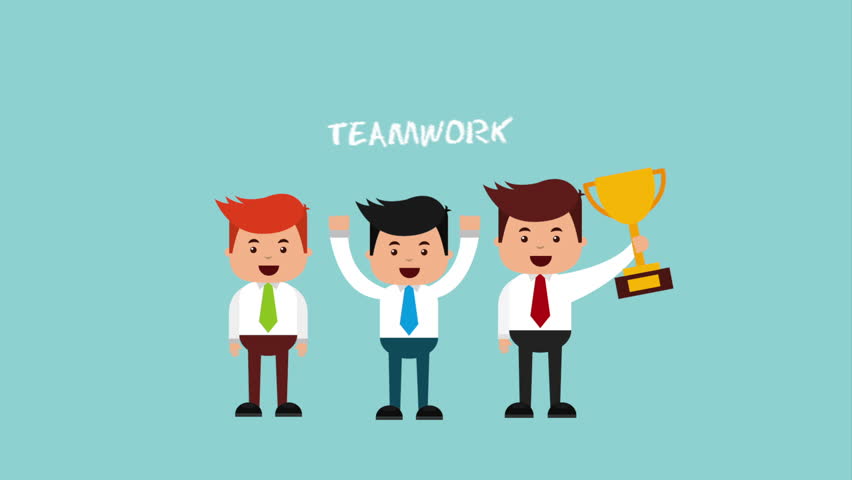 Teamwork Concept , Video Animation Stock Footage Video (100% Royalty