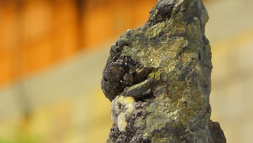 Pyrite and calcite crystal