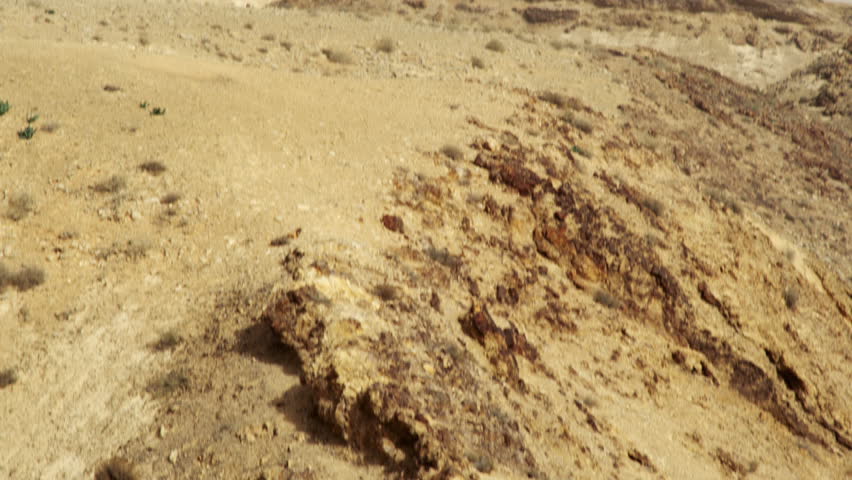 Tilt down a rift line in the Wadi Zin desert in Israel.   02/25/2011