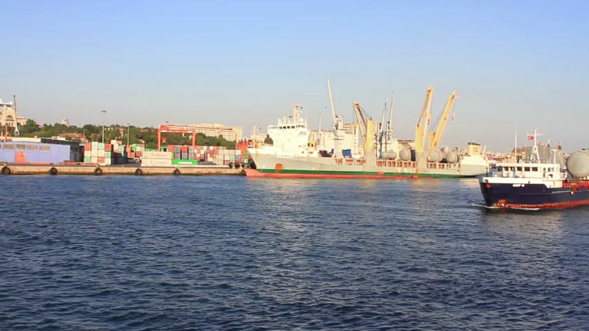 ISTANBUL - AUGUST 01: Haydarpasa Port on August 01, 2011 in Istanbul, Turkey.