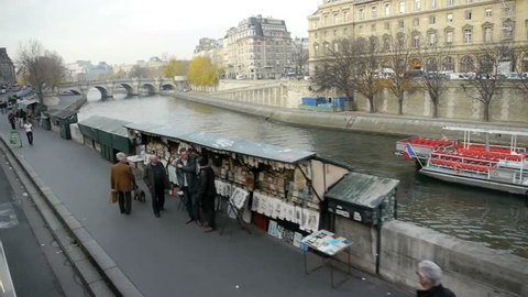 Booksellers on the riverbanks of Paris