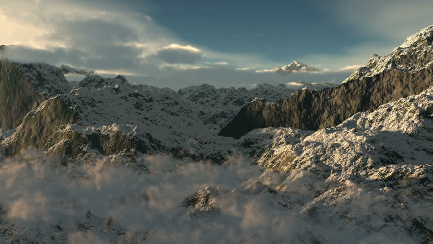 Fighter jet flying over mountains HD 1080i