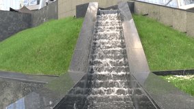 Fountain with falling water