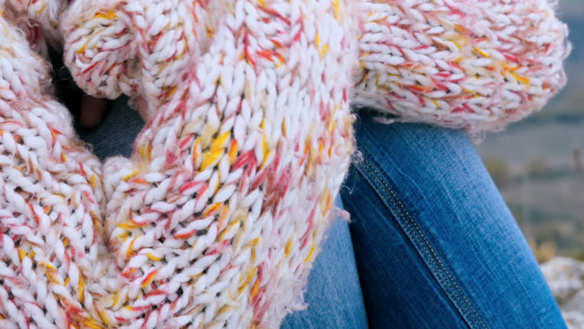 Girl lost her way during an excursion, pain, landscape