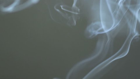 Cigarette Smoke Isolated on a black background.