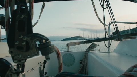 Sunrise From a Sailboat Cockpit