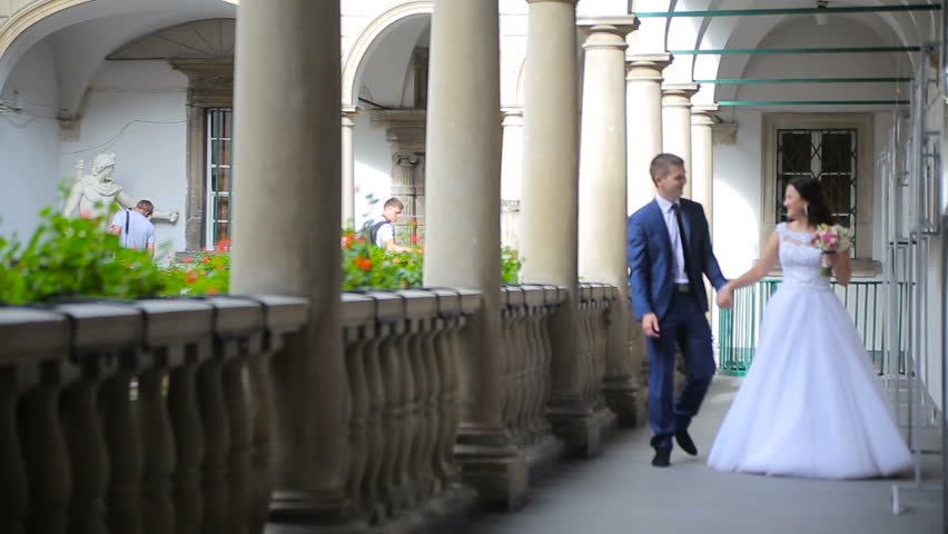 Happy Couple Having Fun Outdoors. Laughing Joyful