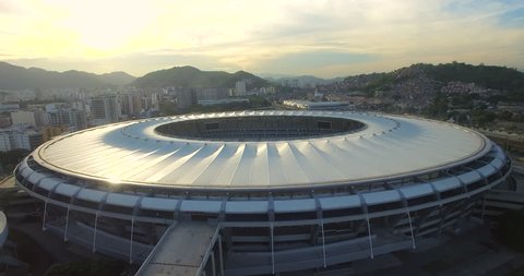 Aerial view of the Maracana Stadium in Rio De Janeiro Brazil (February 01, 2016 - Rio De Janeiro, Brazil)