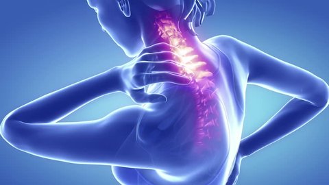Spine pain in sacral region - backbone concept