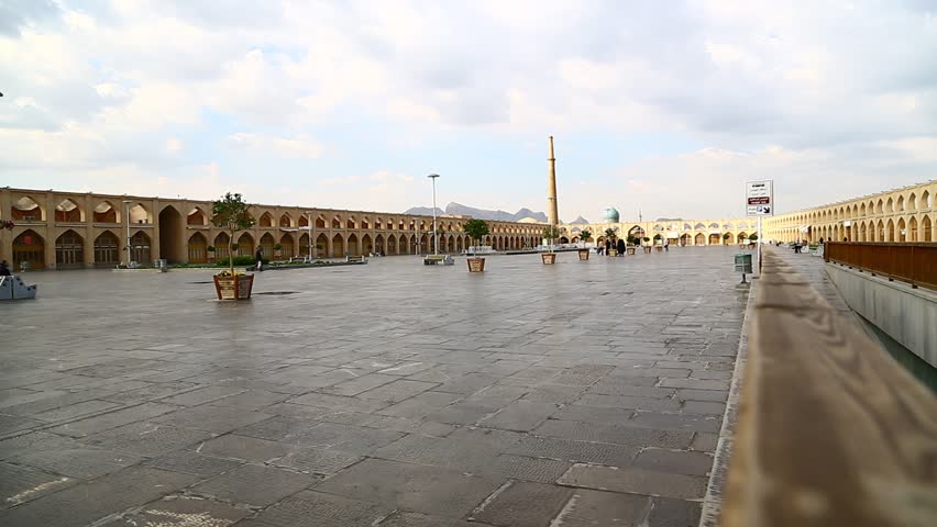 ISFAHAN,IRAN â?? CIRCA APRIL 2016 - unidentified childs man and woman in the historic antique square
