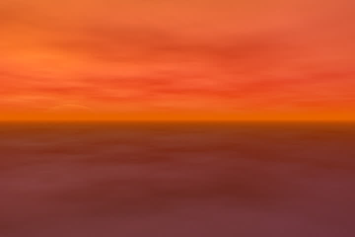 Hot summer day sunrise animation
