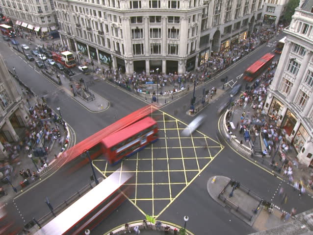 Oxford Street, London. Time lapse, PAL