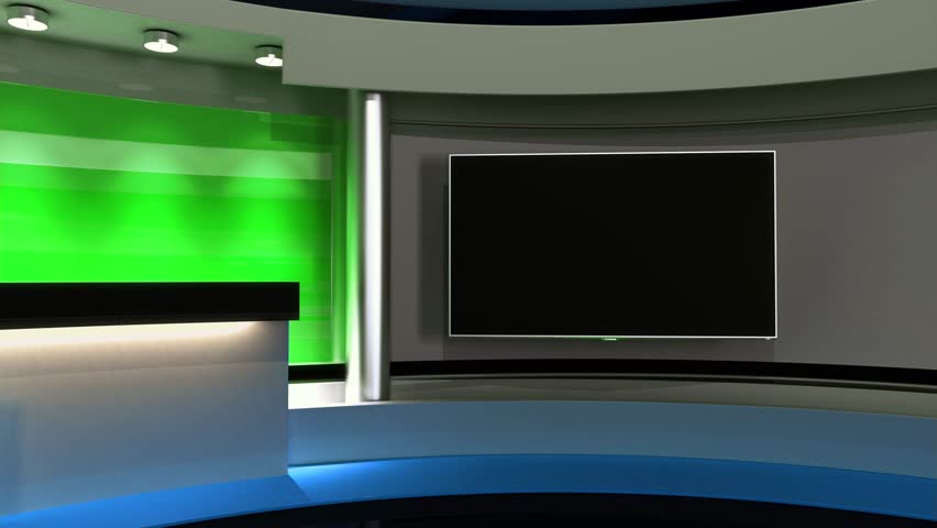 Royalty-free News Studio. Tv studio set. The perfect backdrop ...