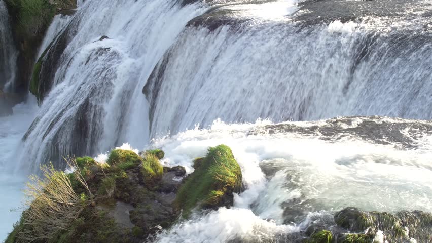 river waterfall cascade water streaming
