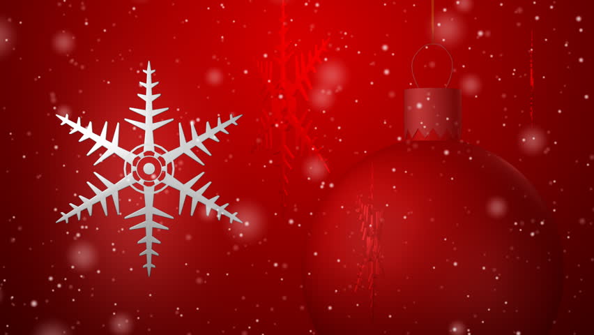 Christmas background seamless loop red