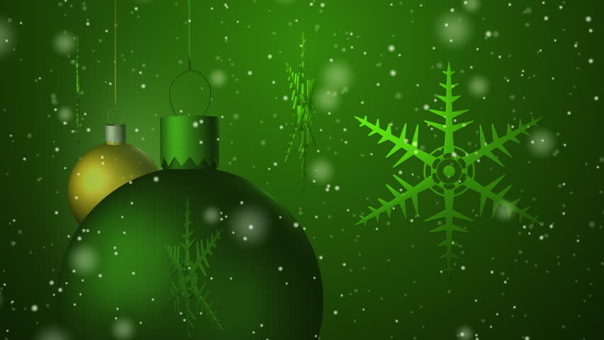Christmas background seamless loop green