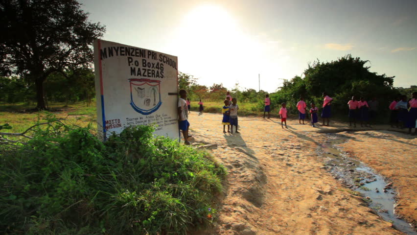 KENYA, AFRICA - CIRCA 2011: Mnyenzeni Pri School Sign