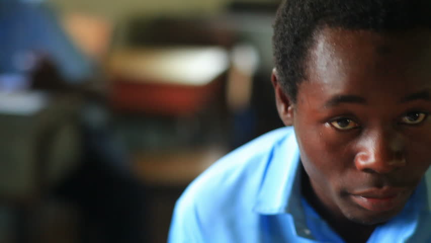 KENYA, AFRICA - CIRCA 2011: Student in class.