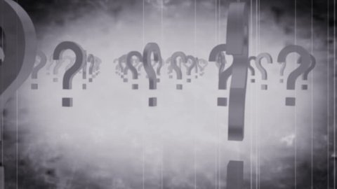 Question Mark Grunge Looping Animated Background 