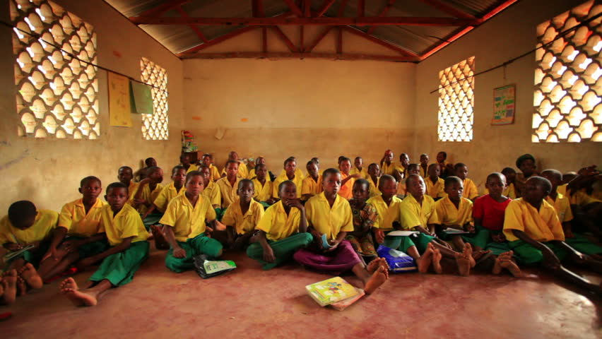 KENYA, AFRICA - CIRCA 2011:  A classroom filled with students in Kenya, Africa.