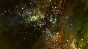 Space 2167: Flying through star fields and galaxies in space (Loop).