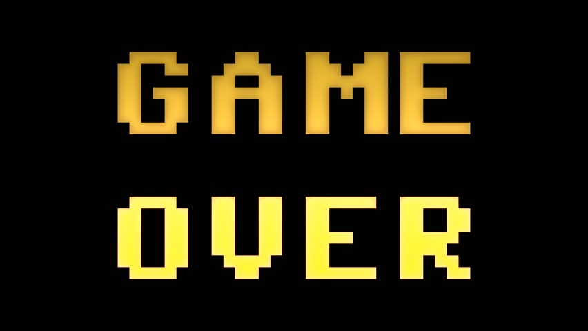 A 4k Game Over Screen Stock Footage Video 100 Royalty Free Shutterstock