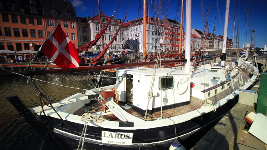 DENMARK - JULY 2010: Boat harbor in Copenhagen, Denmark.