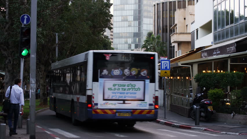 ISRAEL - FEB 2011: Tel Aviv Israel street 